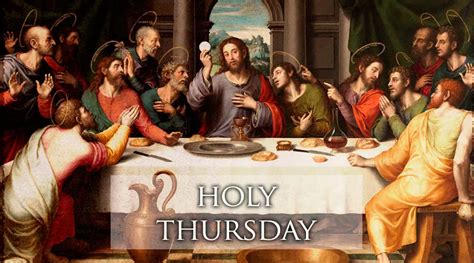 holy thursday for catholics